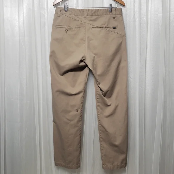 Volcom Men's Sz 30 Frickin Chino Pants Khaki - Picture 5 of 15